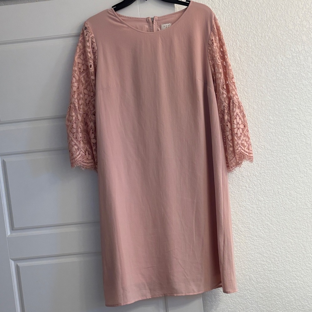 a new day Blush Pink Long Sleeve Dress